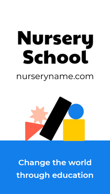 Custom Business Cards Multiple Sizes Nursery School