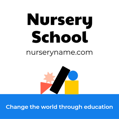 Custom Business Cards Multiple Sizes Nursery School