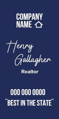 Custom Business Cards Multiple Sizes Realtor Henry