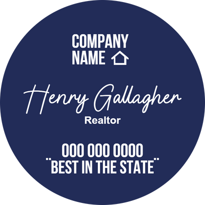 Custom Business Cards Multiple Sizes Realtor Henry