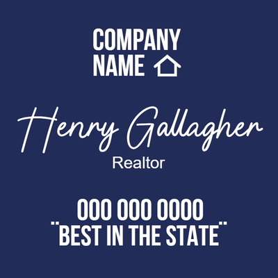Custom Business Cards Multiple Sizes Realtor Henry