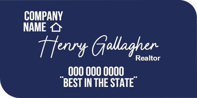Custom Business Cards Multiple Sizes Realtor Henry