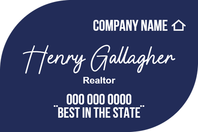 Custom Business Cards Multiple Sizes Realtor Henry