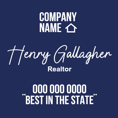 Custom Business Cards Multiple Sizes Realtor Henry