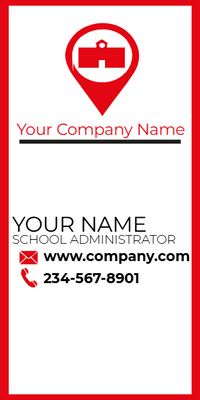 Custom Business Cards Multiple Sizes School Adminstrative