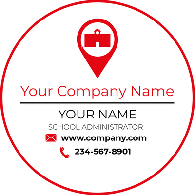 Custom Business Cards Multiple Sizes School Adminstrative