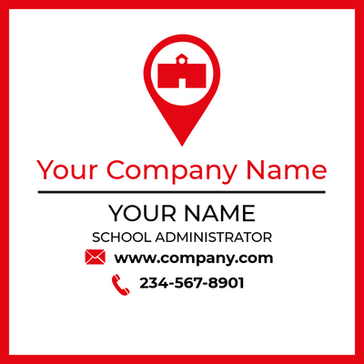 Custom Business Cards Multiple Sizes School Adminstrative