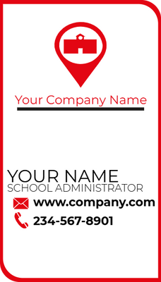 Custom Business Cards Multiple Sizes School Adminstrative