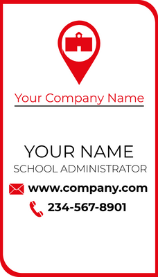Custom Business Cards Multiple Sizes School Adminstrative