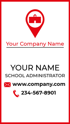Custom Business Cards Multiple Sizes School Adminstrative