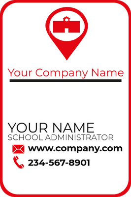 Custom Business Cards Multiple Sizes School Adminstrative