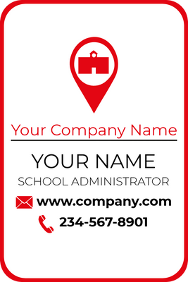 Custom Business Cards Multiple Sizes School Adminstrative