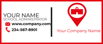Custom Business Cards Multiple Sizes School Adminstrative