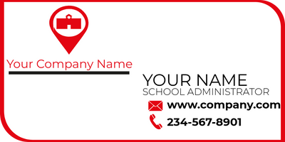 Custom Business Cards Multiple Sizes School Adminstrative