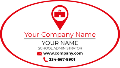Custom Business Cards Multiple Sizes School Adminstrative