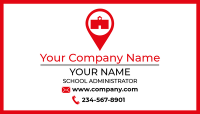 Custom Business Cards Multiple Sizes School Adminstrative