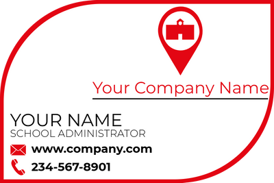 Custom Business Cards Multiple Sizes School Adminstrative