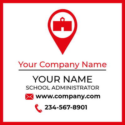 Custom Business Cards Multiple Sizes School Adminstrative