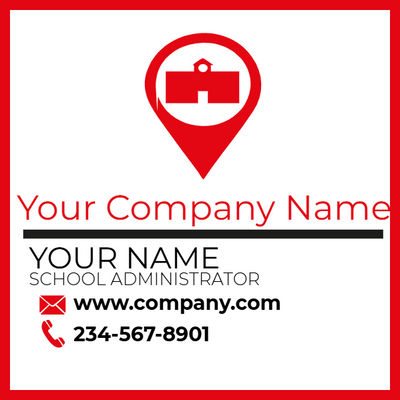 Custom Business Cards Multiple Sizes School Adminstrative