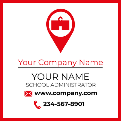 Custom Business Cards Multiple Sizes School Adminstrative