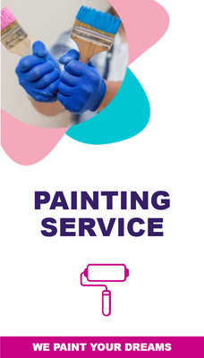 Custom Business Cards Multiple Sizes Painting Service