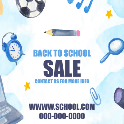 Custom Business Cards Multiple Sizes Back To School