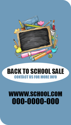 Custom Business Cards Multiple Sizes Back To School