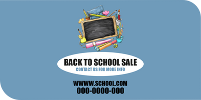 Custom Business Cards Multiple Sizes Back To School