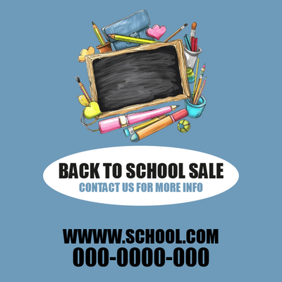 Custom Business Cards Multiple Sizes Back To School