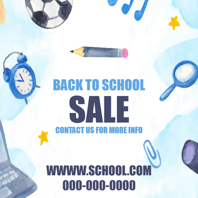 Custom Business Cards Multiple Sizes Back To School