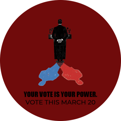 Custom Business Cards Multiple Sizes Vote Power
