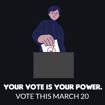 Custom Business Cards Multiple Sizes Vote Power