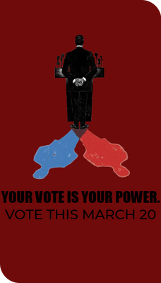 Custom Business Cards Multiple Sizes Vote Power