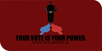 Custom Business Cards Multiple Sizes Vote Power