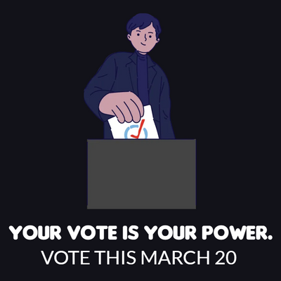 Custom Business Cards Multiple Sizes Vote Power