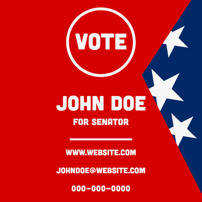 Custom Business Cards Multiple Sizes For Senator