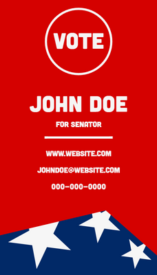 Custom Business Cards Multiple Sizes For Senator