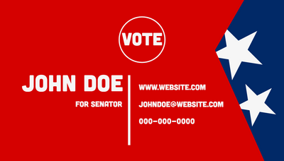 Custom Business Cards Multiple Sizes For Senator