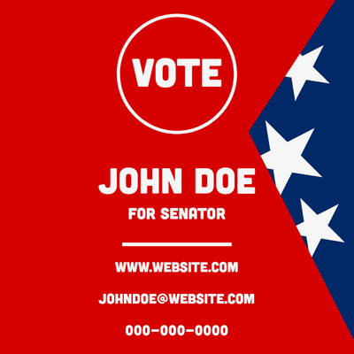 Custom Business Cards Multiple Sizes For Senator