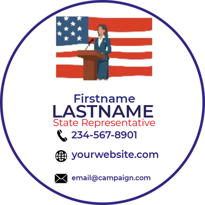 Custom Business Cards Multiple Sizes State Representative