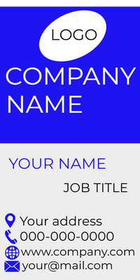 Custom Business Cards Multiple Sizes Company Name