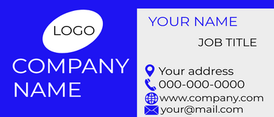 Custom Business Cards Multiple Sizes Company Name