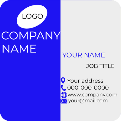 Custom Business Cards Multiple Sizes Company Name