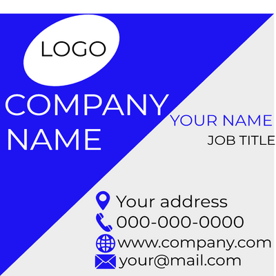 Custom Business Cards Multiple Sizes Company Name