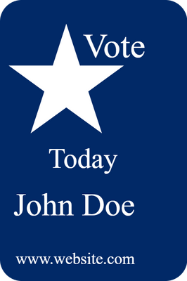 Custom Business Cards Multiple Sizes Vote Today
