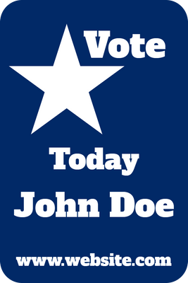 Custom Business Cards Multiple Sizes Vote Today