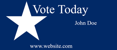 Custom Business Cards Multiple Sizes Vote Today