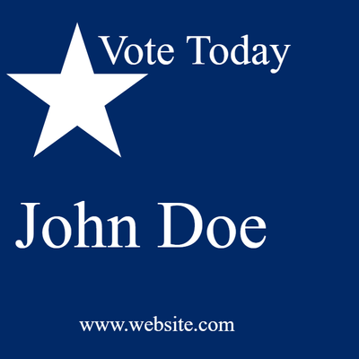 Custom Business Cards Multiple Sizes Vote Today