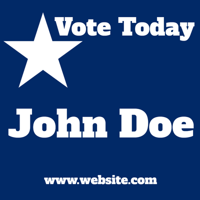 Custom Business Cards Multiple Sizes Vote Today