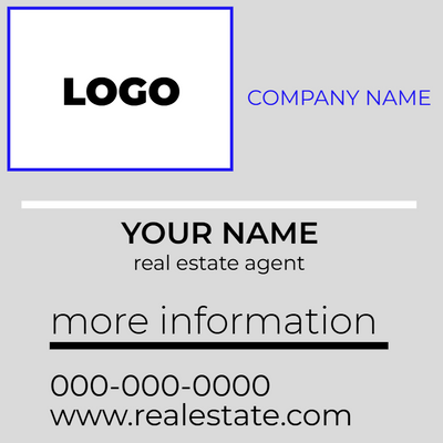 Custom Business Cards Multiple Sizes Real Estate